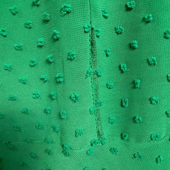 Lulu's Bimini Swiss Dot Tie-Strap Midi Dress, Kelly Green, L, Trumpet Hem 2/$50 - Picture 13 of 15